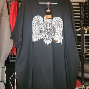 Harley-Davidson Black Tee with Winged Logo